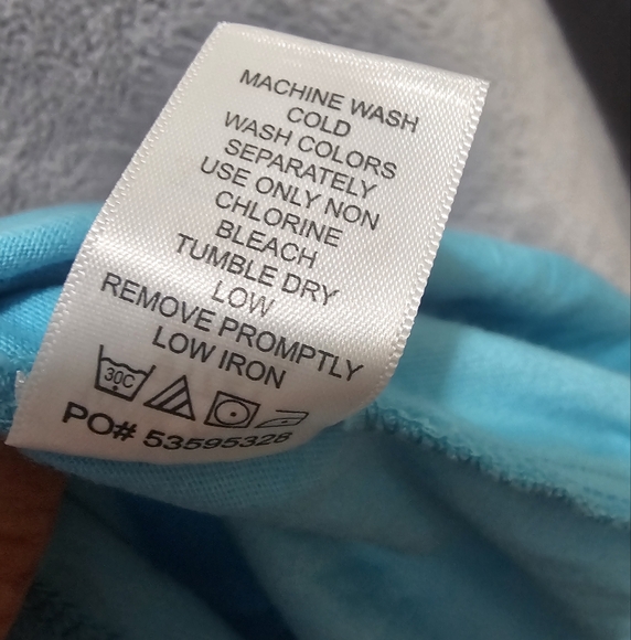 Woman Within Womens Top L 18/20 Plus Tank Blue Cotton Pleated Neck - Picture 5 of 6